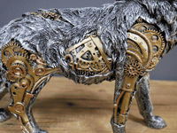 Mechanical Punk Animal Sculptures - GearBeast-Dragon-State of Style