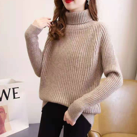 Megan's Sweater | Women's Classic Turtleneck Knit Sweater-Khaki-State of Style