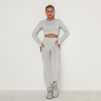 MelissasSet | Women's Premium Yoga Kit-Light Grey-XS-State of Style