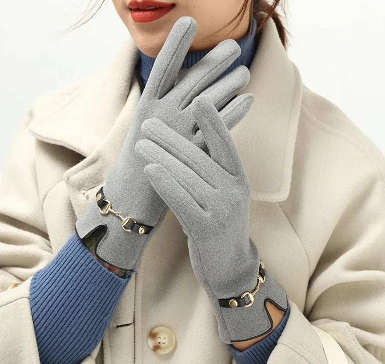 Mella Winter Gloves | Stylish & Comfortable for Cold Weather-Grey-State of Style