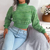 MelodysJumper | Women's Trendy Cropped Sweater-Green-S-State of Style