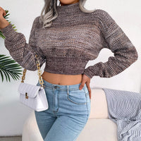 MelodysJumper | Women's Trendy Cropped Sweater-Grey-S-State of Style