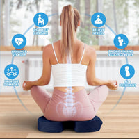 Memory Foam Seat Cushion for Chair - Car Seat and Office Chair Comfort-Black-State of Style