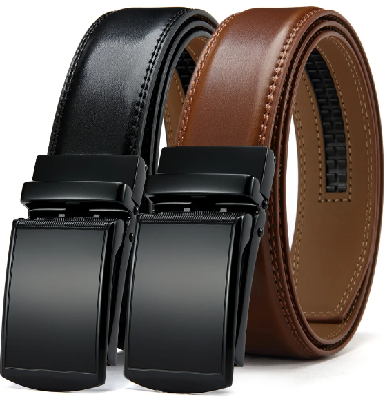 Men's Belt with Automatic Buckle - Eleganzio-Black 1-115cm-State of Style