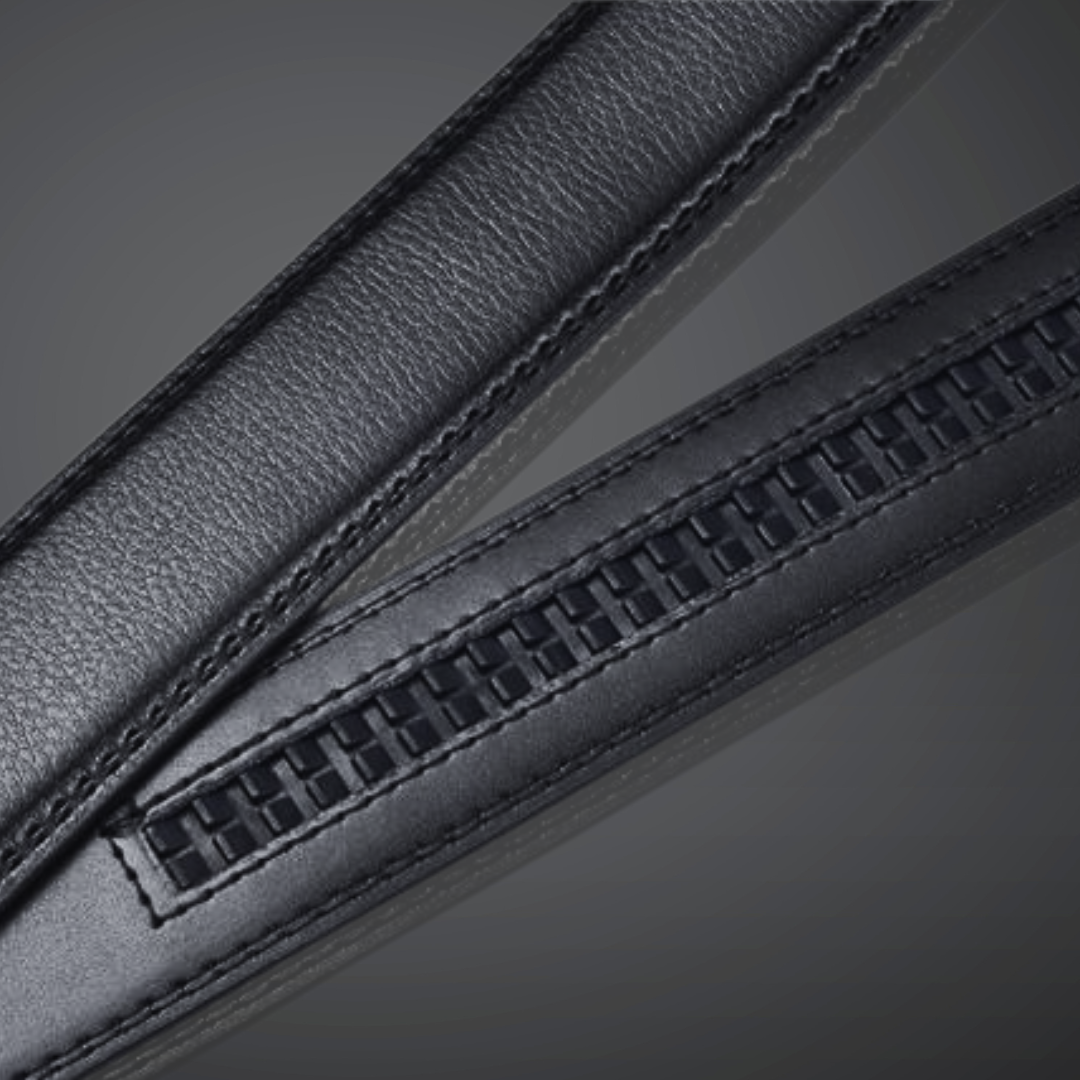 Men's Belt with Automatic Buckle - SnapFit Belt-Black-State of Style