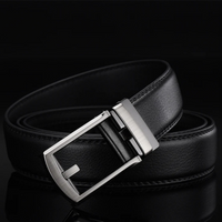 Men's Belt with Automatic Buckle - SnapFit Belt-Black-State of Style