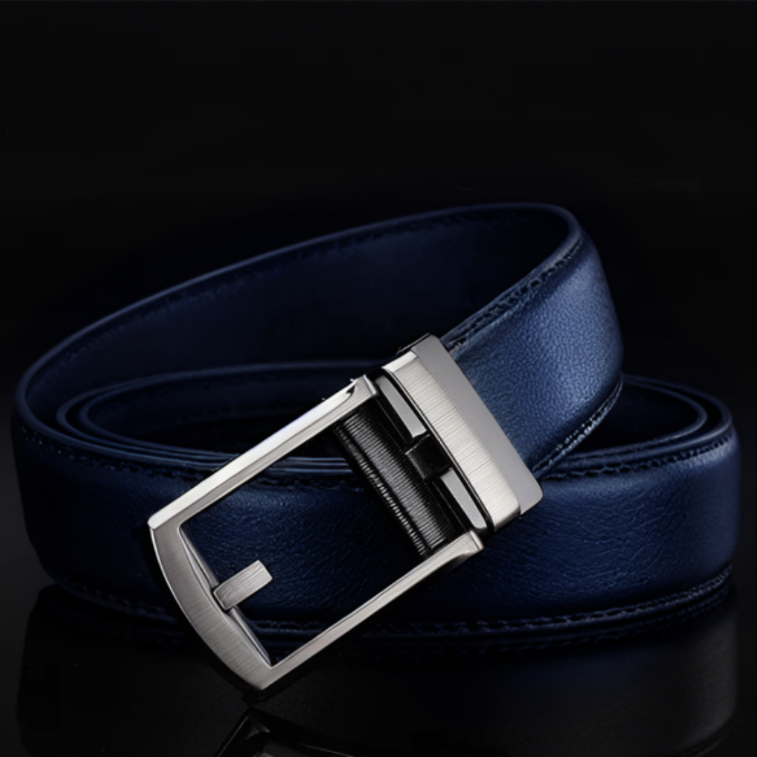 Men's Belt with Automatic Buckle - SnapFit Belt-Blue-State of Style