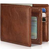 Men's Bifold Genuine Leather RFID Blocking Wallet - StitchCraft-Brown-State of Style