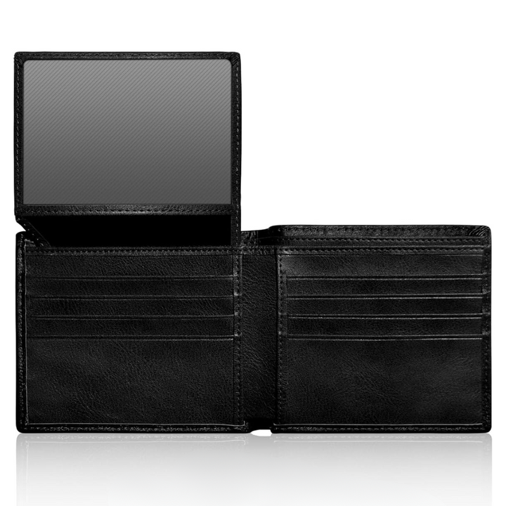 Men's Bifold Wallet made of Top Grain Leather - EliteFold-Black-State of Style