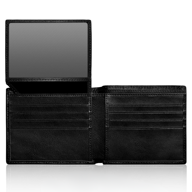 Men's Bifold Wallet made of Top Grain Leather - EliteFold-Black-State of Style