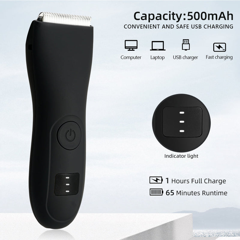 MEN'S BODY HAIR TRIMMER AND LADIES' SHAVER WITH BIKINI AND GROIN GROOMER-State of Style