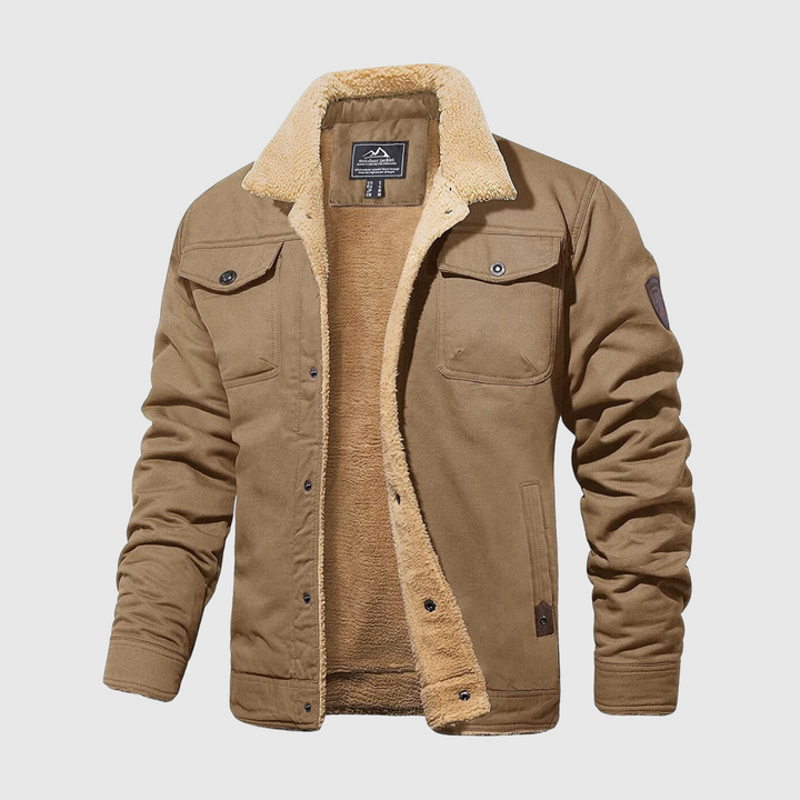 Men's Bomber Jacket - Logan-Khaki-S-State of Style