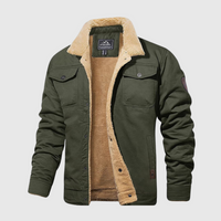Men's Bomber Jacket - Logan-Olive green-S-State of Style