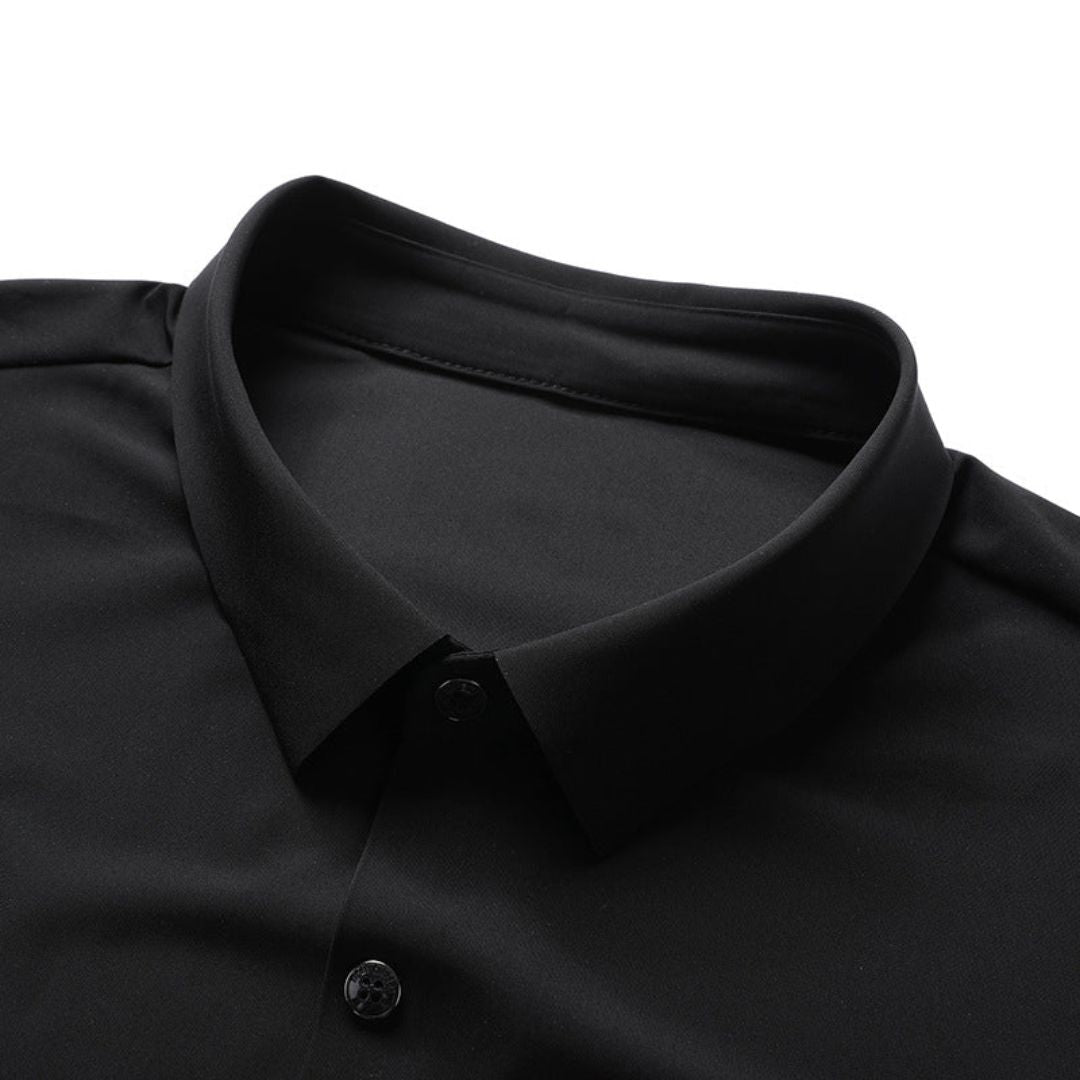 Men's Button-Up Polo Shirt | Classic & Comfortable-Black-XS-State of Style