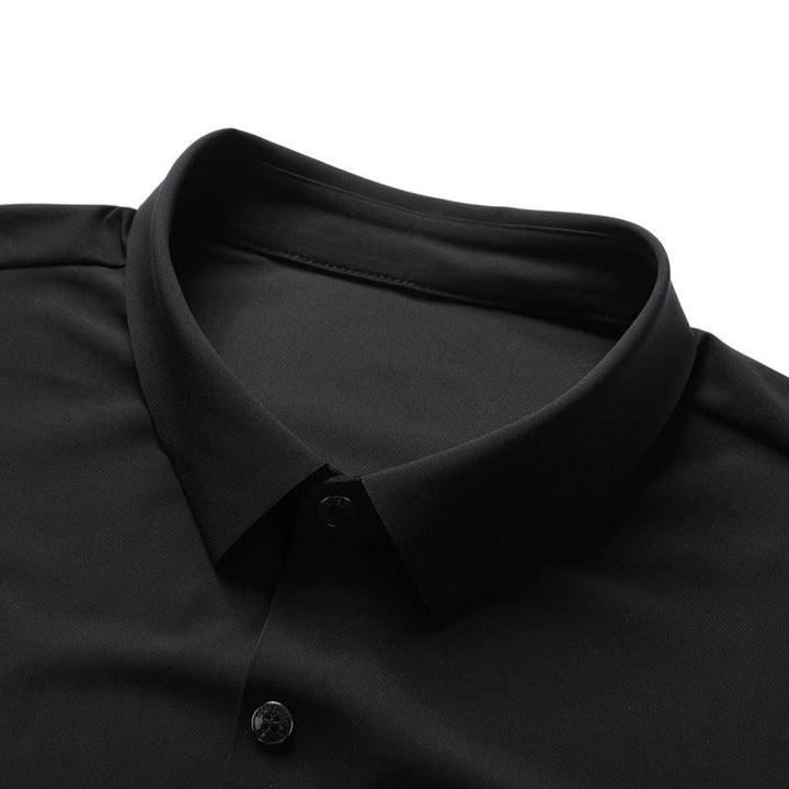 Men's Button-Up Polo Shirt | Classic & Comfortable-Black-XS-State of Style