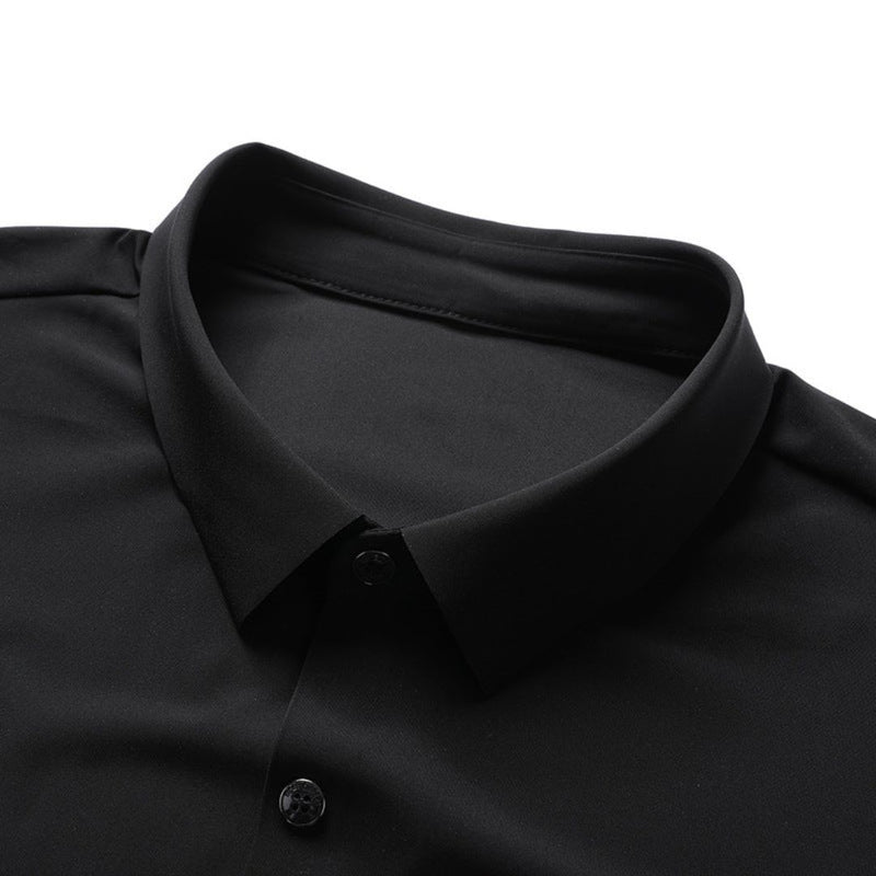 Men's Button-Up Polo Shirt | Classic & Comfortable-Black-XS-State of Style