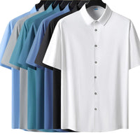 Men's Button-Up Polo Shirt | Classic & Comfortable-Black-XS-State of Style