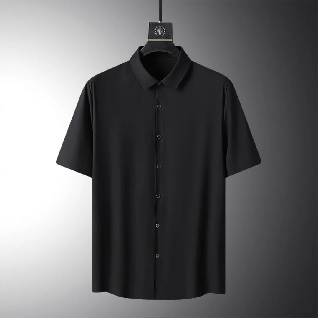 Men's Button-Up Polo Shirt | Classic & Comfortable-Black-XS-State of Style