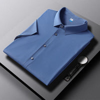 Men's Button-Up Polo Shirt | Classic & Comfortable-Deep Blue-XS-State of Style