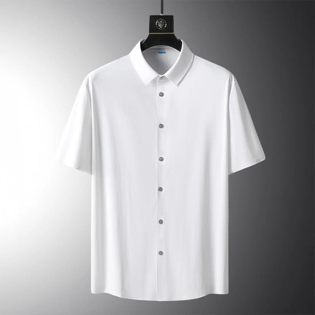 Men's Button-Up Polo Shirt | Classic & Comfortable-White-XS-State of Style