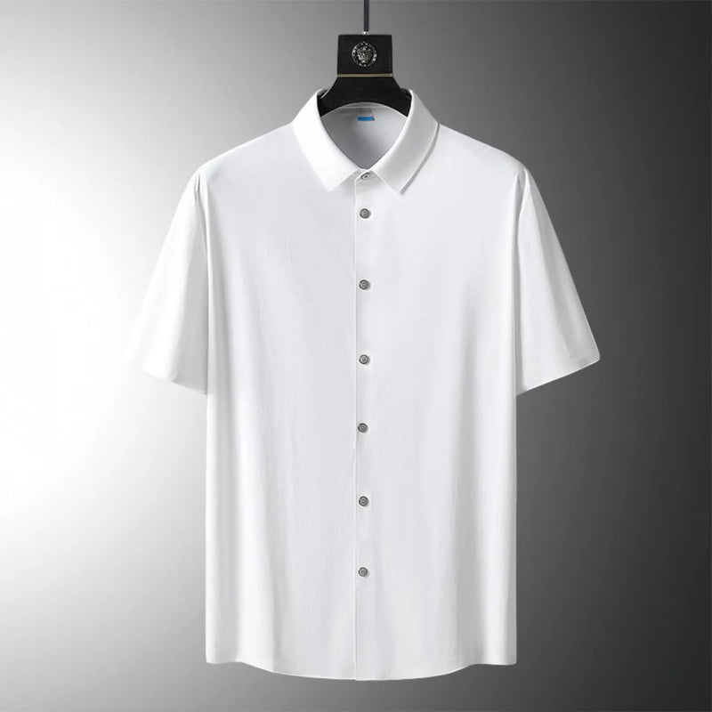 Men's Button-Up Polo Shirt | Classic & Comfortable-White-XS-State of Style
