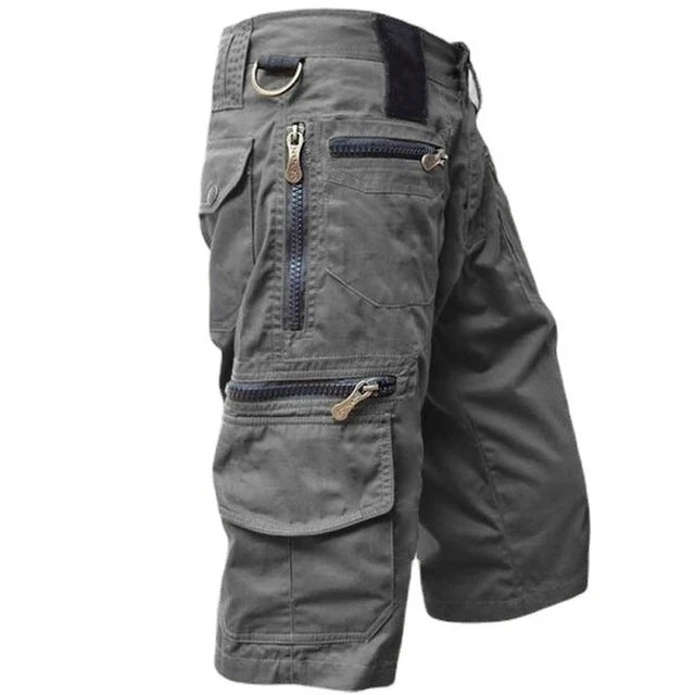 Men's Cargo Shorts - TrailTrek-Grey-S-State of Style