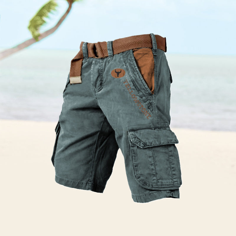 Men's Cargo Shorts - TrekFlex-Dark Green-S-State of Style