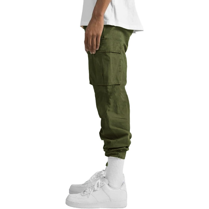Men's Casual Cargo Joggers - Vincent-Beige Grey-S-State of Style