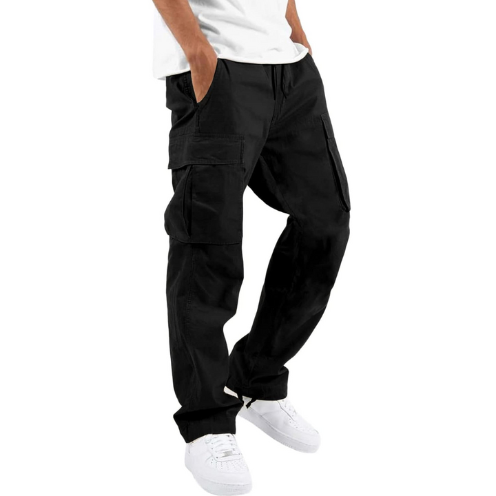 Men's Casual Cargo Joggers - Vincent-Black-S-State of Style