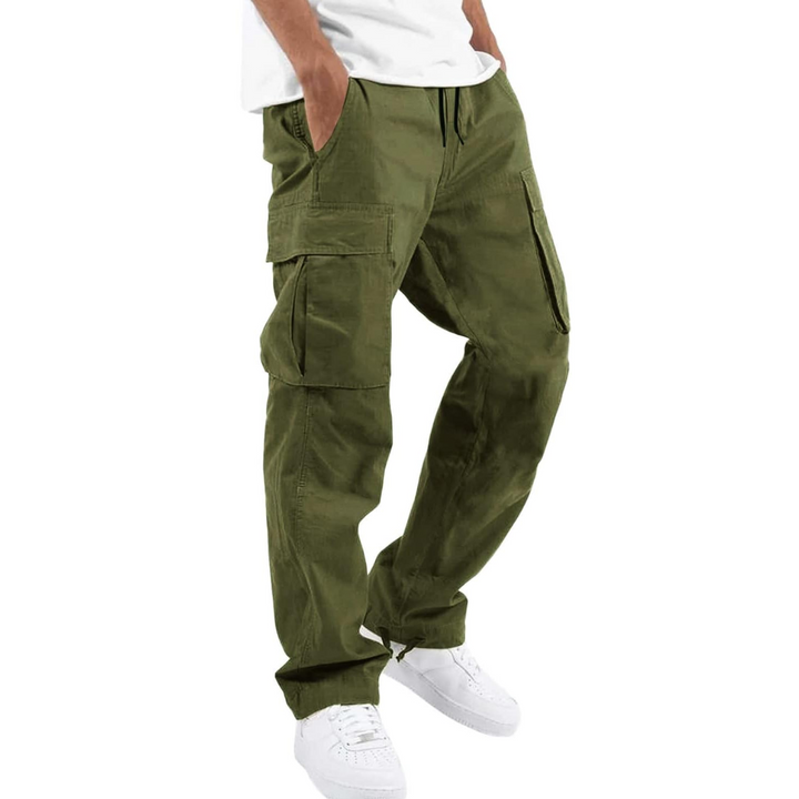 Men's Casual Cargo Joggers - Vincent-Olive green-S-State of Style