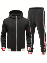 Men's Comfortable Tracksuit - Damon-Black-S-State of Style