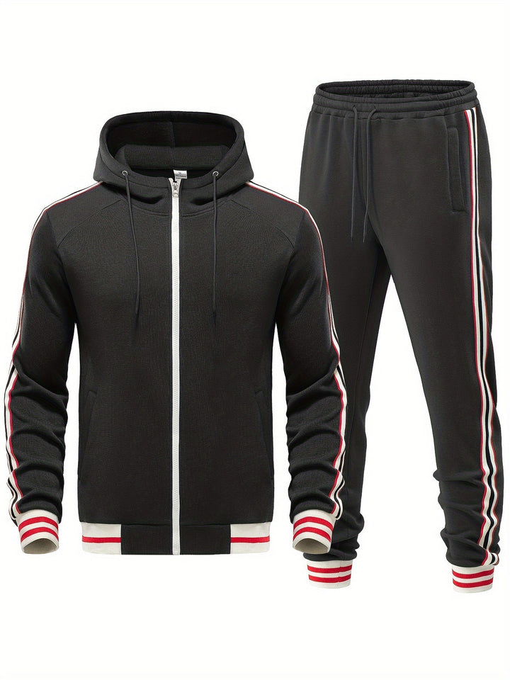 Men's Comfortable Tracksuit - Damon-Black-S-State of Style