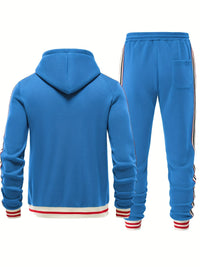 Men's Comfortable Tracksuit - Damon-Navy Blue-S-State of Style