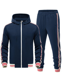 Men's Comfortable Tracksuit - Damon-Navy Blue-S-State of Style