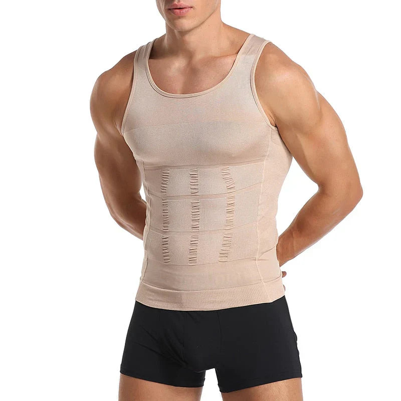 Men's Compression Undershirt – Massimo-Beige-S-State of Style