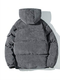 Men's Corduroy Puffer Jacket - Verno-S-State of Style