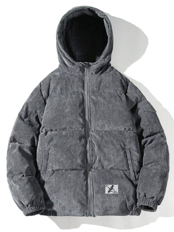 Men's Corduroy Puffer Jacket - Verno-S-State of Style