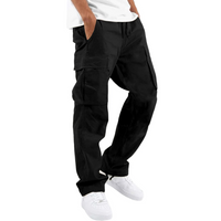 Men's Cotton Cargo Joggers - Arno-Black-S-State of Style