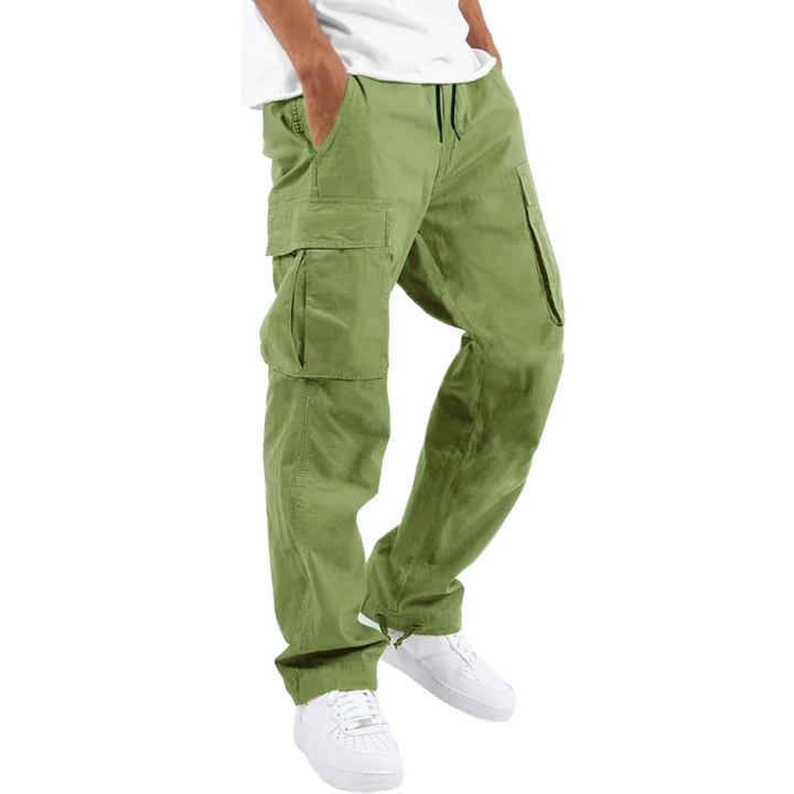 Men's Cotton Cargo Joggers - Arno-Green-S-State of Style