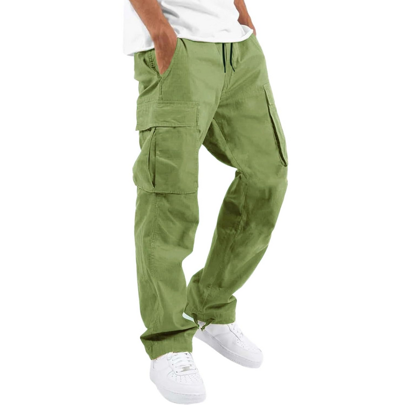 Men's Cotton Cargo Joggers - Arno-Green-S-State of Style