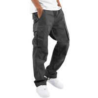 Men's Cotton Cargo Joggers - Arno-Grey-S-State of Style