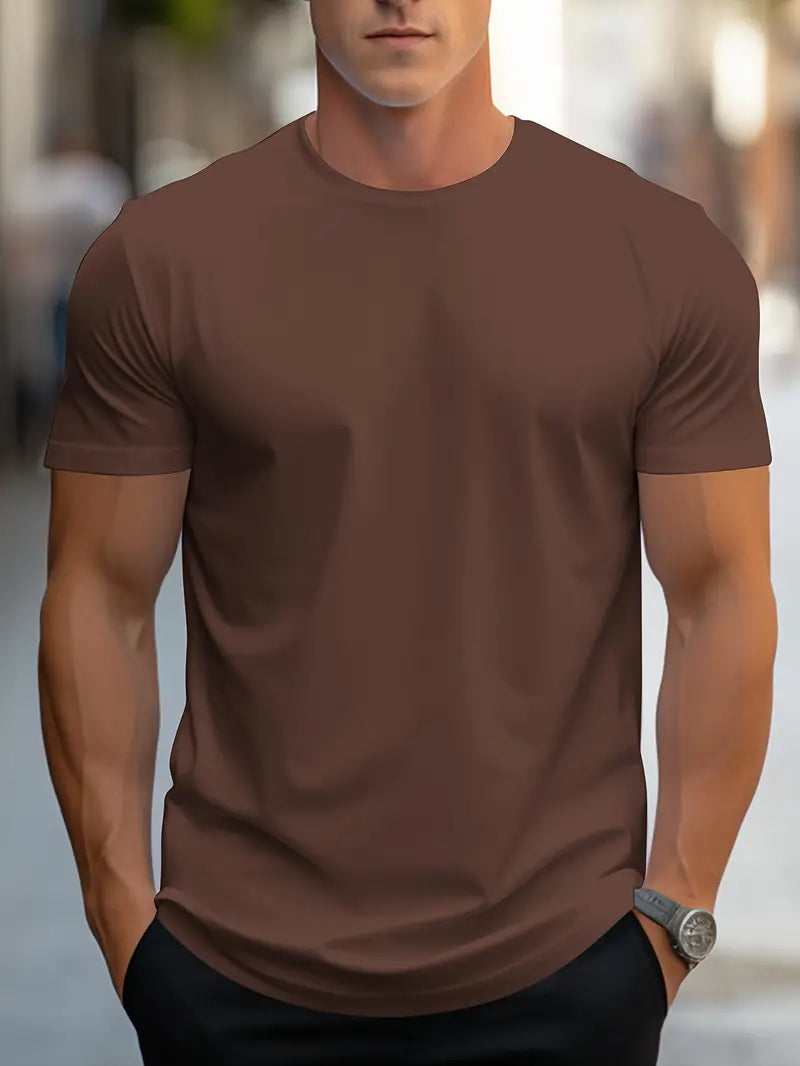 Men's cotton T-shirt – Nico-Brown-S-State of Style