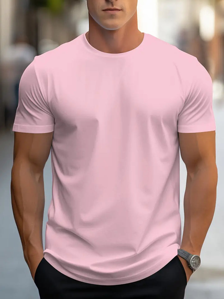 Men's cotton T-shirt – Nico-Pink-S-State of Style