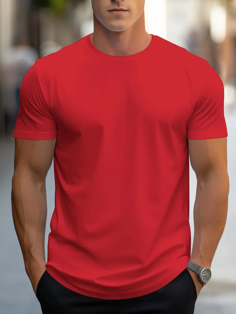 Men's cotton T-shirt – Nico-Red-S-State of Style