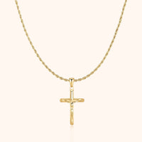 Men’s Cross Necklace - Salvator-Gold-State of Style