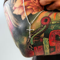 Men’s Cross Necklace - Salvator-Silver-State of Style