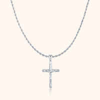 Men’s Cross Necklace - Salvator-Silver-State of Style