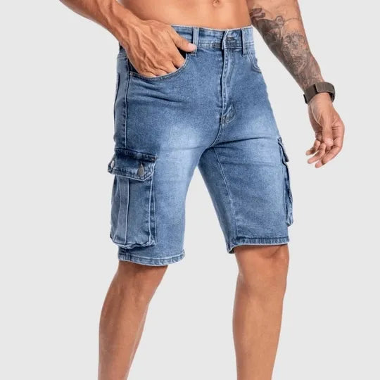 Men's Denim Cargo Shorts for Summer – Jonas-S-State of Style