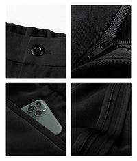 Men's Draped Formal Trousers - Bruno-Black-S-State of Style