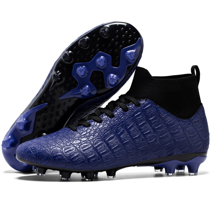 Men's Football Boots with Grip & High Ankle Design – Dario-Deep blue-7-State of Style